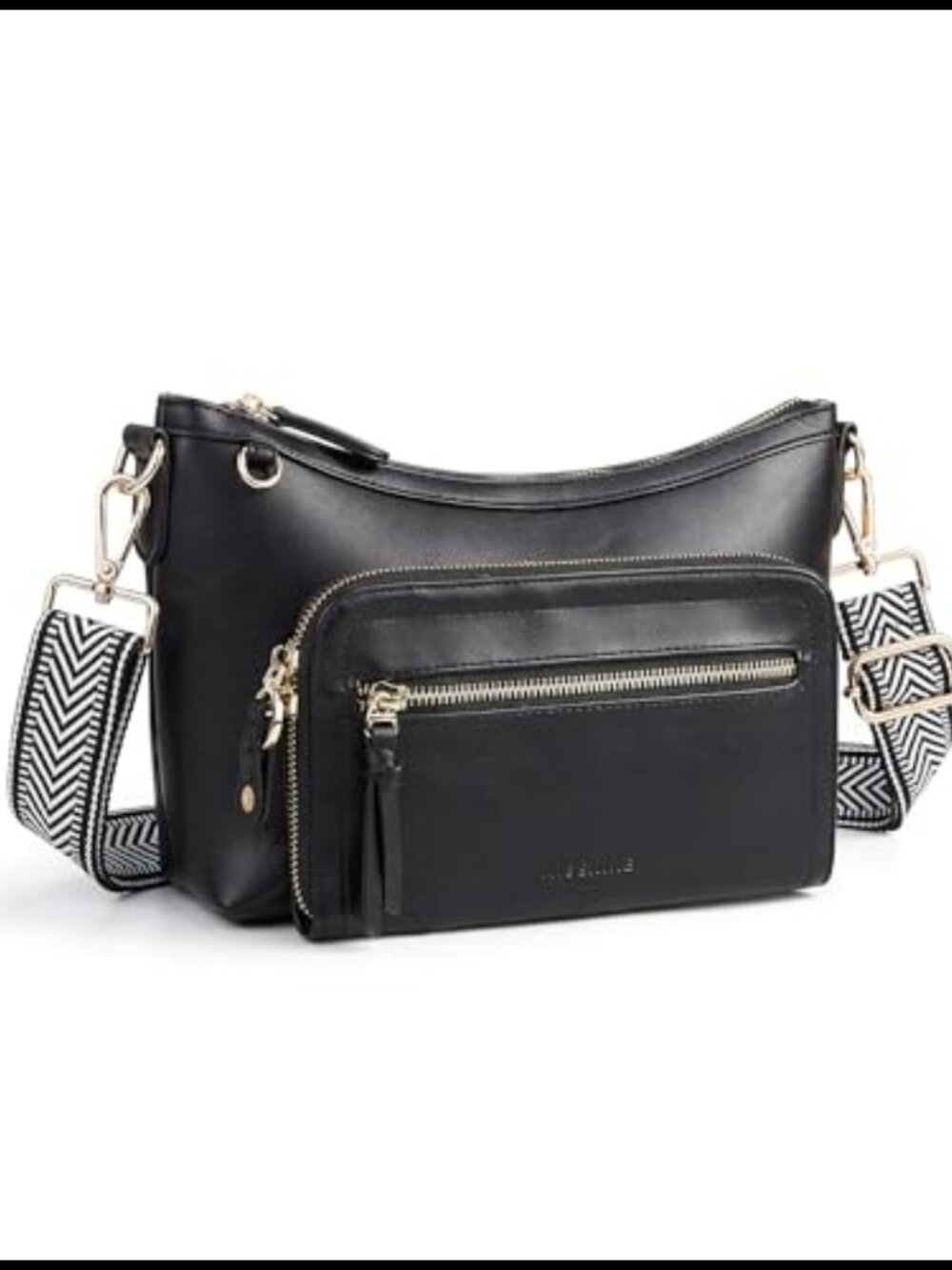 PU Leather Crossbody Bag RFID Blocking Multi Pocket Travel Purse